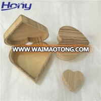 Decorative Wooden Craft Heart Shape Candy Box for Wedding with Magnetic Lid