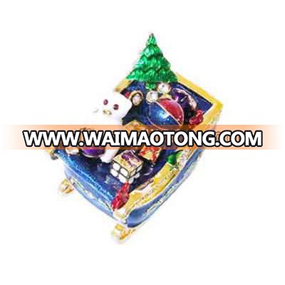 Supplier cheap christmas gifts metal custom made  jewelry gift boxes QF471