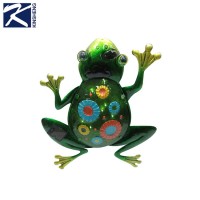 Outdoor modern decorative frog metal wall art wholesale